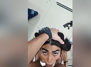 amatir, blowjob-seks-dengan-mengisap-penis, deepthroat-penis-masuk-ke-tenggorokan, hindu, sudut-pandang, fantasi, saudara-perempuan, berambut-cokelat