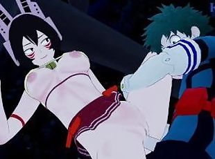 Mandalay and Izuku Midoriya have intense sex in a park at night. - ...