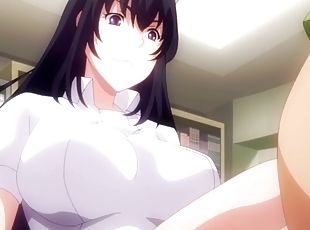 enfermeira, loira, anime, hentai, morena
