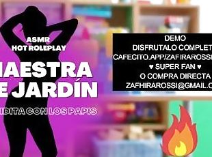 [ASMR HOT ROLEPLAY] La Maestra De Jardin No Puede Evitar Hacer Pasa...