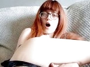 masturbation, fitta-pussy, amatör, milf, leksak, mamma, rödhårig, pov, brittisk, tight