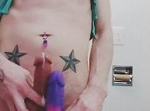 amatori, jet-de-sperma, gay, sperma, simpatica, fetish, solo, tatuaj