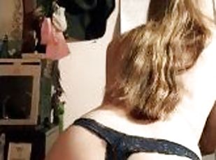 masturbation, orgasme, femme, salope, secousses, point-de-vue, gode, coquine, brunette, femme-dominatrice