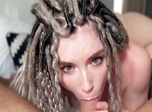Surprise From Beauty With Dreadlocks - Hot Deepthroat And Fucking T...