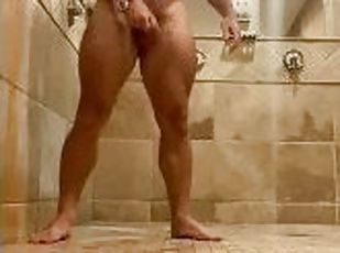 Beefy Hairy Bodybuilder Pissing in Public Gym Shower OnlyfansBeefBe...