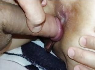 My friend impales my wife on his big cock with all holes
