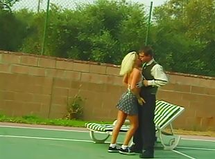 Sporty Blonde Mom Fucks Young Tennis Boy