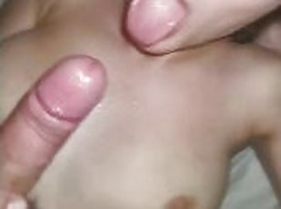 Horny Gf Masturbating while sucking dick - More on ONLYFANS