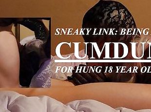 SNEAKY LINK: SISSY CUMDUMP FOR HUNG 18 YEAR OLD JOCK