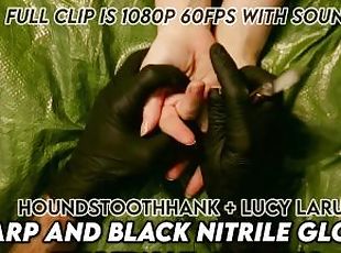 Tarp and Black Nitrile Gloves Fingernail Clipping Trailer Lucy LaRu...