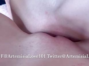 Pornstar Artemisia Love hot lesbian pussy scissoring POV OF@Artemis...