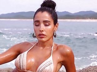 Beautiful Bikini Model Poses on Mexico Beach  ASHY EXCLUSIVES