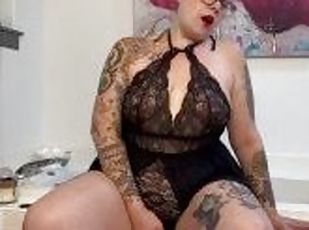 masturbação, orgasmo, mulher-madura, brinquedo, mãe, preto, bbw, pov, ejaculação, fetiche