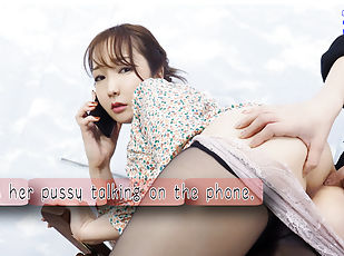 Torture pussy on the phone. - Fetish Japanese Video