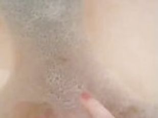 bañando, masturbación, orgasmo, amateur, francés, a-solas, tatuaje