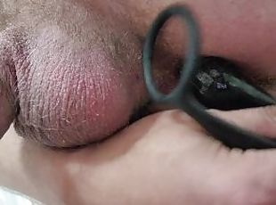 Ass-Gasm Cock Ring Plug insertion