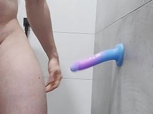 bañando, masturbación, swinger, amateur, anal, polla-enorme, juguete, consolador, ducha, polla