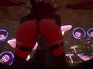 Succubus Girl Gets Fucked By A Devil In A Cave  Monster cock for th...