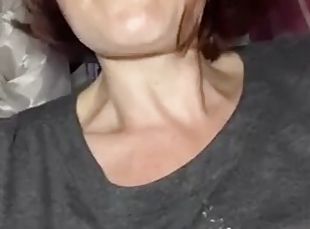 POV Sexy funny stepmom you would like to have soaps up and washes her hairy pussy with ice cold water