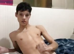 barely legal twink jacking off