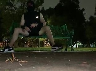 masturbation, en-plein-air, public, amateur, ejaculation-sur-le-corps, gay, ejaculation, fétiche, solo, parc