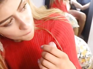 Amazing perfect nice blowjob hot blonde