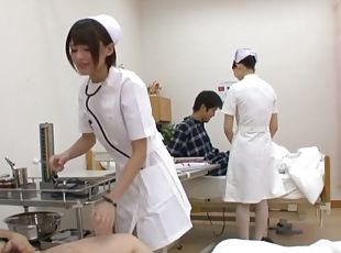 asiatisk, sykepleier, blowjob, hardcore, japansk, cowgirl, uniform, virkelig, små-pupper