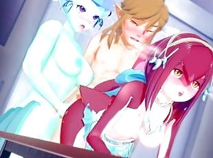 vajinadan-sızan-sperm, üç-kişilik-grup, pornografik-içerikli-anime