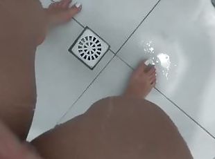 Feet in shower