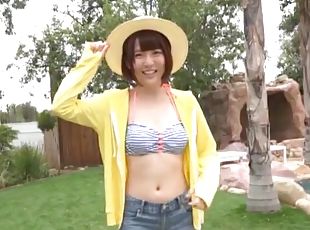 Outdoors video of provocative Sakura Kizuna getting fucked hard
