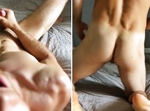 You will cum from my moans in 2 minutes! Hot muscle guy gets very h...