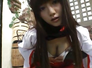 Hot Japanese teen gets spreads her legs and masturbates