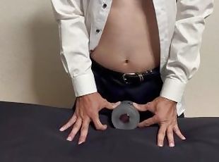 Masturbation with a sex toy in a suit ?????????????? ?????????? ???...