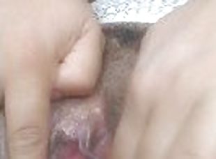 my pussy started to wet I cum, I ejaculated imagined several guys s...