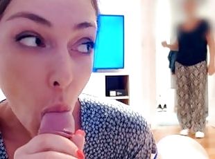 My mom caught me giving a blowjob to my boyfriend. We were talking ...