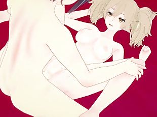 groß-titten, dilettant, beule-schuss, junge, japanier, creampie, blondine, anime, hentai, nette