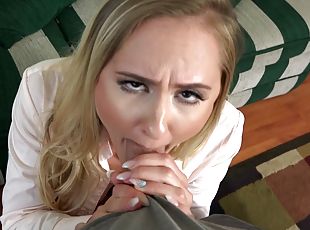 Sexy blonde attains strong pleasures from putting so much dick in h...