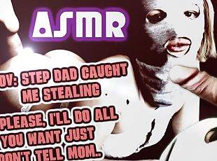 Quickie sex - Stepdad caught me stealing - LEWD ASMR audio role pla...