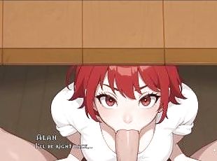 Tomboy Love in Hot Forge [ Hentai Game ] Ep.2 RISKY BLOWJOB under t...