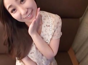 Video of a natural boobs Japanese girl getting pleasured in POV