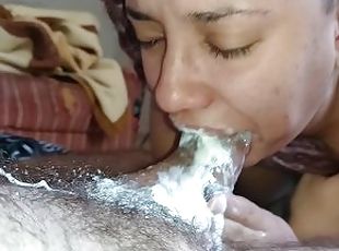 creampie fucking my mouth my throat i love an dick giving me milk f...