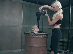 lesbisk, bdsm, slave, blond, perverst, fetish, elskerinde, femidom