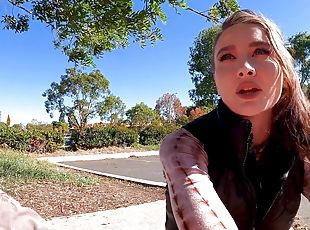 Homemade POV video of skinny Veronica Church riding a hard dick