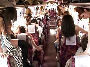 asiatisk, orgie, udløsning, teenager, japans, gruppesex-groupsex, tøs, bus, massiv