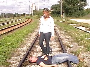 trampling on rails