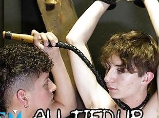 NastyTwinks - All Tied Up - Ayden Ray Blind Folds and Ties Up Caleb...