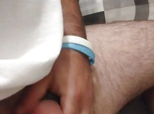 Whiteboy jacks off his tiny white dick for the littlest cumshot eve...