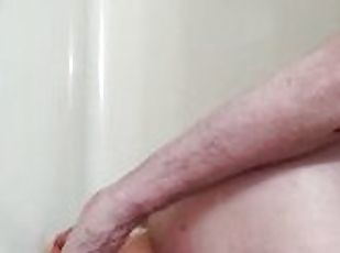 Stretching my tight pussy with my 9 in 2 in round toy ughhh feels s...