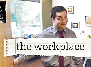 Awkward Hunk Finally Fucks Boss At Work - The Office Gay Parody - D...