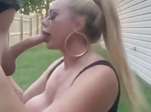 store-pupper, amatør, blowjob, cumshot, handjob, facial, blond